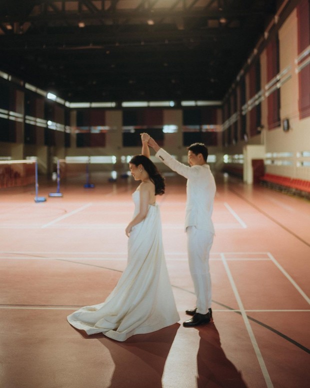 Potret prewedding Kevin Sanjaya dan Valencia