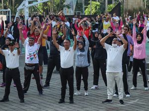 Salam Perpisahan, Zainudin Amali Senam Bersama Pegawai Kemenpora