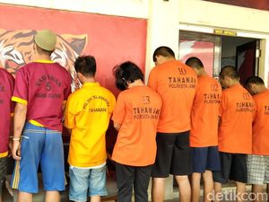 13 Pelaku Curanmor di Jambi Ditangkap, 15 Motor Jadi Barang Bukti