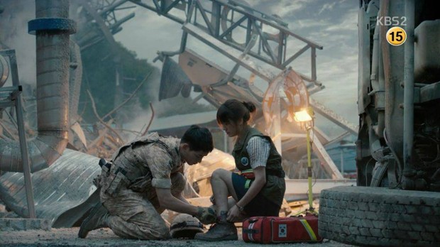 Adegan di Descendants of the Sun.