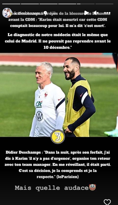 Benzema, Deschamps