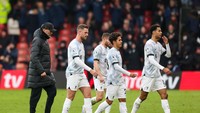 Liverpool kalah 0-1 dari Bournemouth pada lanjutan Liga Inggris, Sabtu (11/3) malam WIB. Hasil itu membuat The Reds tertahan di peringkat keenam, gagal merangkak ke atas (Getty Images)