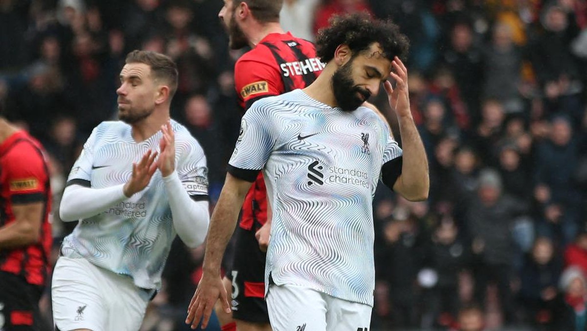 Mohamed Salah dinilai mengecewakan. (Foto: AFP via Getty Images/STEVE BARDENS)