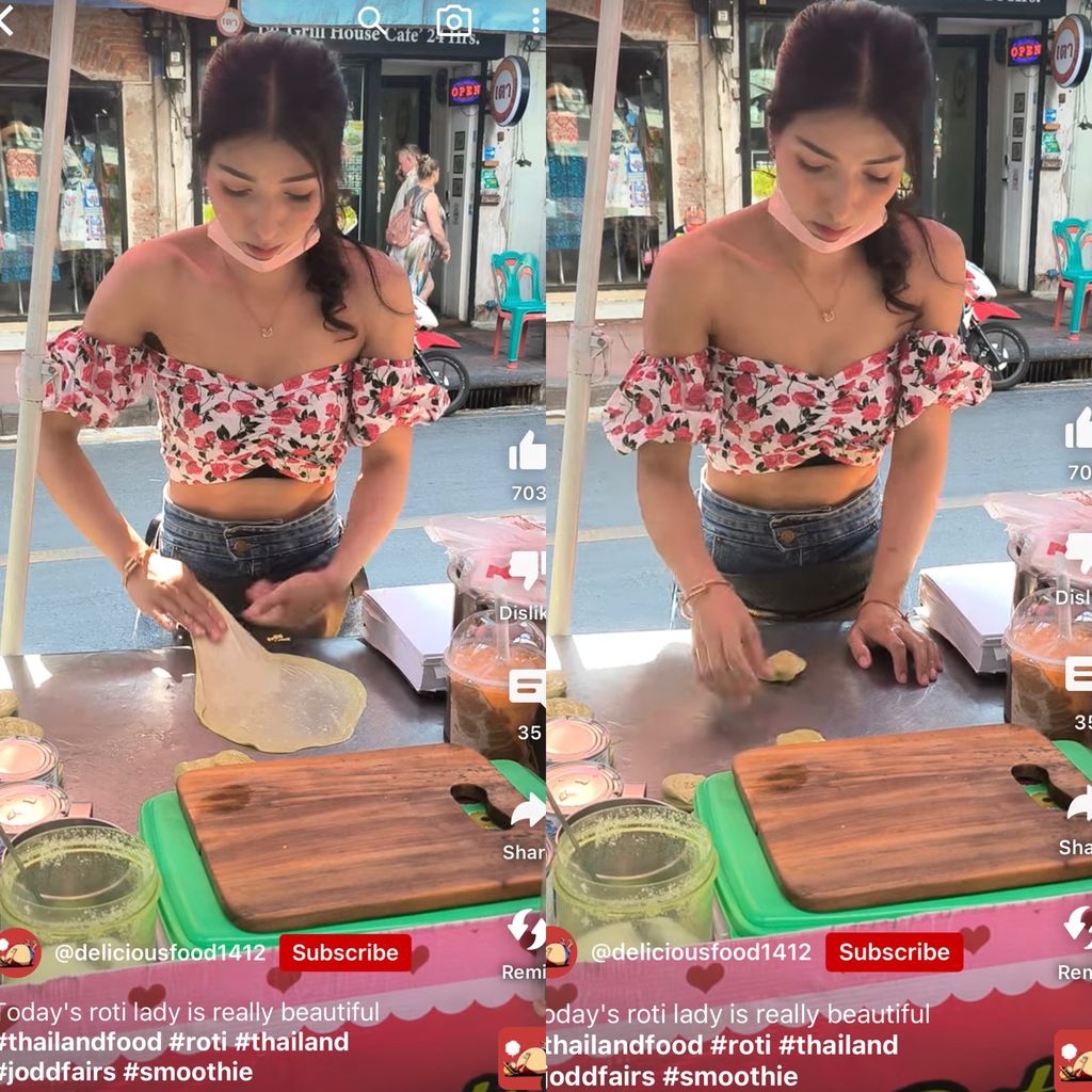 penjual makanan cantik