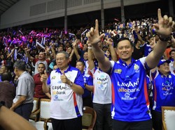 Kala SBY-AHY dan Jokowi-Gibran Sama-sama Selebrasi di Solo