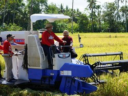 Subak Bengkel Sumbang 338 Ton di Panen Padi Nusantara 1 Juta Hektar