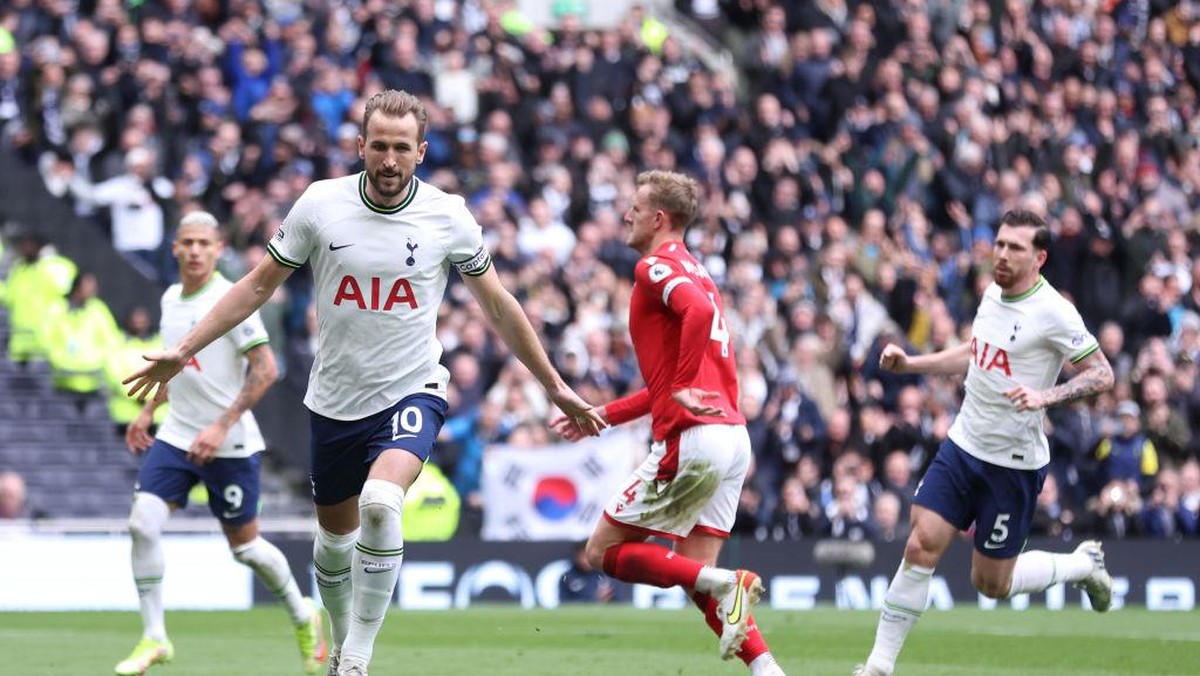 Harry Kane dua gol, Tottenham kalahkan Nottingham Forest 3-2 (Tottenham Hotspur FC via Getty I/Tottenham Hotspur FC)