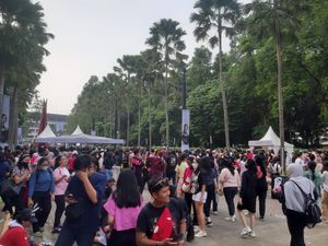 Kondisi GBK Jelang Konser BLACKPINK Hari Kedua Kondisi GBK Jelang Konser BLACKPINK Hari Kedua