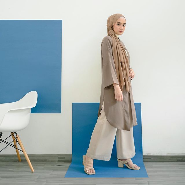 Inspirasi gaya pashmina model turban ala Ayudia Bing Slamet (gaya hijab/Foto: instagram.com/ayudiac)