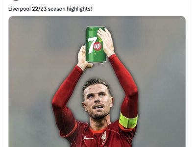 Meme Liverpool Kalah dari Juru Kunci, Cuma Bisa Banggain 7 Up
