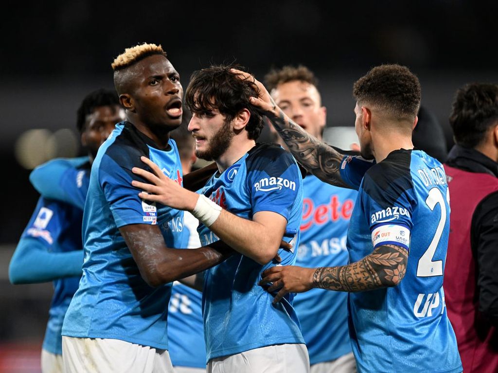 Hasil Liga Italia: Napoli Gasak Atalanta 2-0