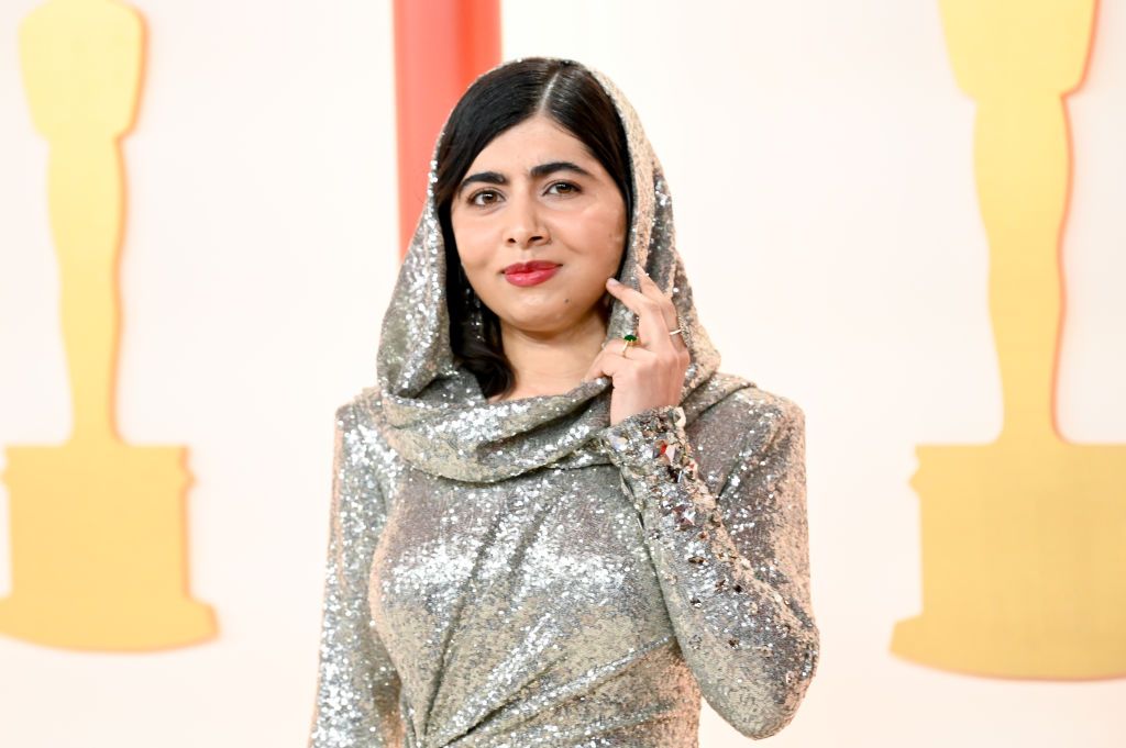 HOLLYWOOD, CALIFORNIA - MARCH 12: Malala Yousafzai
attends the 95th Annual Academy Awards on March 12, 2023 in Hollywood, California. (Photo by Arturo Holmes/Getty Images )