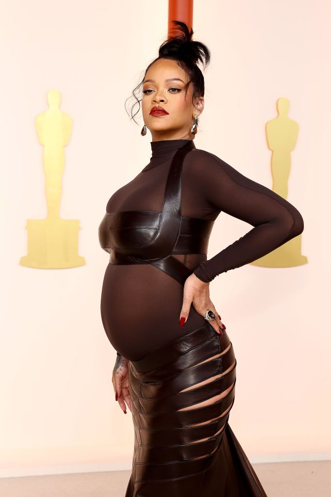 HOLLYWOOD, CALIFORNIA - MARCH 12: Rihanna attends the 95th Annual Academy Awards on March 12, 2023 in Hollywood, California. (Photo by Kayla Oaddams/WireImage )
