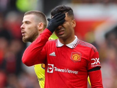 Foto: Drama Kartu Merah Casemiro di Old Trafford