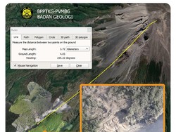 Foto Udara Luncuran Awan Panas Merapi hingga 3,7 Km