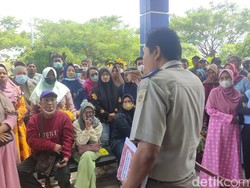 Korban Lumpur Sidoarjo Ngeluruk Kantor BPN Tagih Sertifikat Tanah Relokasi