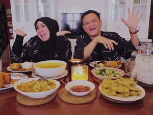 Kompaknya Melly Goeslaw Bikin Konten Kuliner Bareng Hedi Yunus