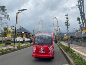 Bus Listrik Marlip Siap Kawal Pengunjung dan Wisatawan Pura Besakih Bus Listrik Marlip Siap Kawal Pengunjung dan Wisatawan Pura Besakih