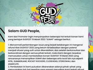 GUDFEST Batal Lagi! Promotor Khawatir Pengerahan Massa Imbas Refund Tiket GUDFEST Batal Lagi! Promotor Khawatir Pengerahan Massa Imbas Refund Tiket