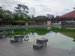 Gegara Hujan, Warna Air Kolam Renang untuk Atlet Keruh