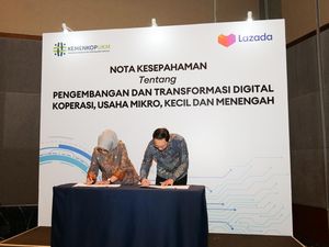 Lazada-Kemenkop UKM Teken MoU untuk Dukung Digitalisasi UMKM RI