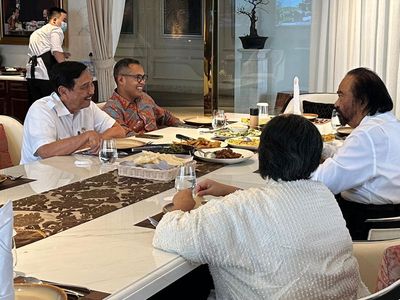 Potret Luhut dan Surya Paloh Kembali Makan Siang Bareng