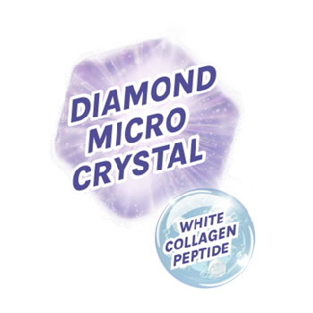 Mengandung Diamond Microcrystal dan White Collagen Peptide