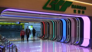 Penampakan Stasiun Metro di China yang Futuristik Abis