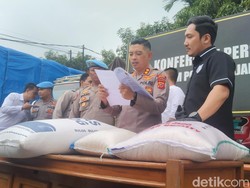 Polisi Sita 70 Ton Beras Hasil Oplosan di Majalengka