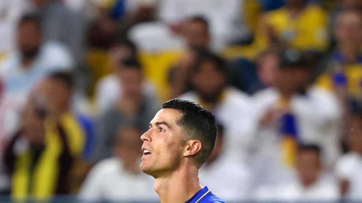 Cristiano Ronaldo di laga Al Nassr vs Abha di perempatfinal Kings Cup. (Foto: Fayez NURELDINE / AFP)