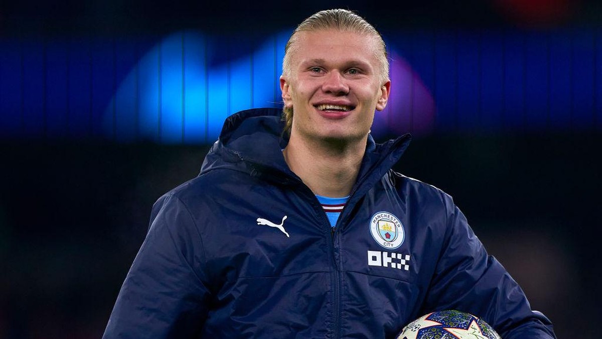 Haaland menjadi top skor sementara Liga Champions musim ini. Foto: Getty Images/Quality Sport Images