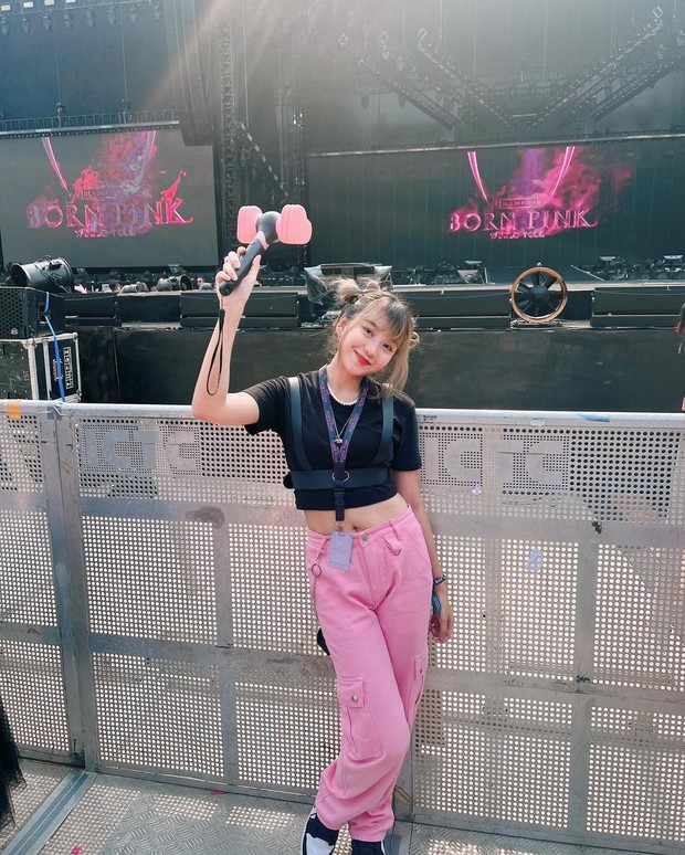 Ghea Indrawari/ Foto: Instagram Ghea Indrawari di konser BLACKPINK