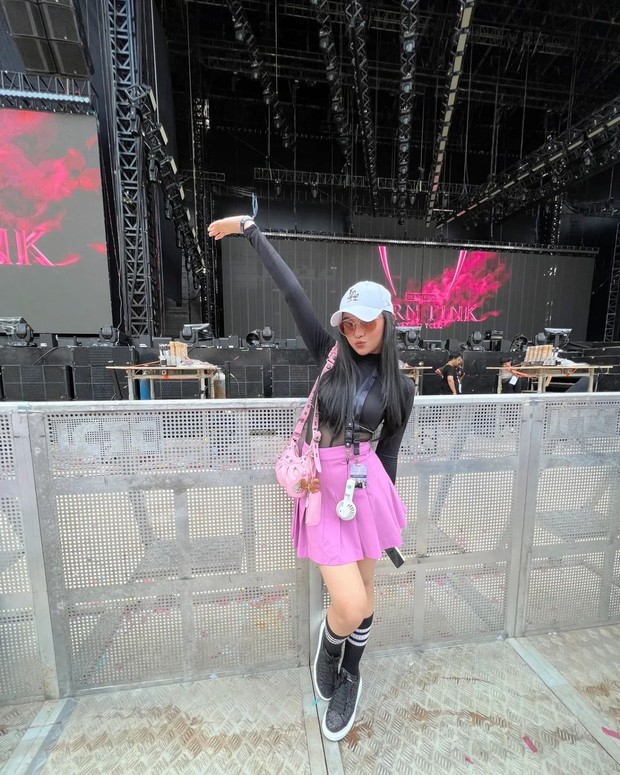 Lyodra/ Foto: Instagram Lyodra di konser BLACKPINK