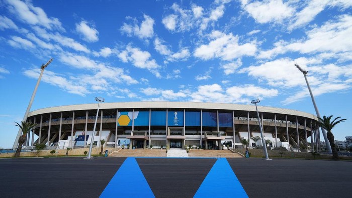 RABAT, MOROCCO - FEBRUARY 11: A general view outside the stadium prior to the FIFA Club World Cup Morocco 2022 Final match between Real Madrid and Al Hilal at Prince Moulay Abdellah on February 11, 2023 in Rabat, Morocco. (Photo by Angel Martinez - FIFA/FIFA via Getty Images)