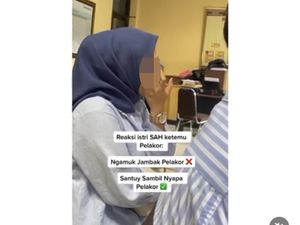 Viral Aksi Santuy Istri Sah Labrak Pelakor: Masyaallah Cantik Banget... Viral Aksi Santuy Istri Sah Labrak Pelakor: Masyaallah Cantik Banget...