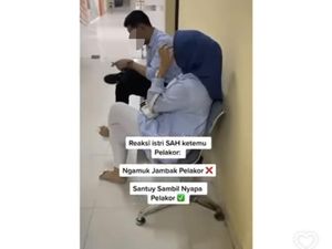 Viral Aksi Santuy Istri Labrak Pelakor yang Hamil, Reaksi Suami Jadi Sorotan