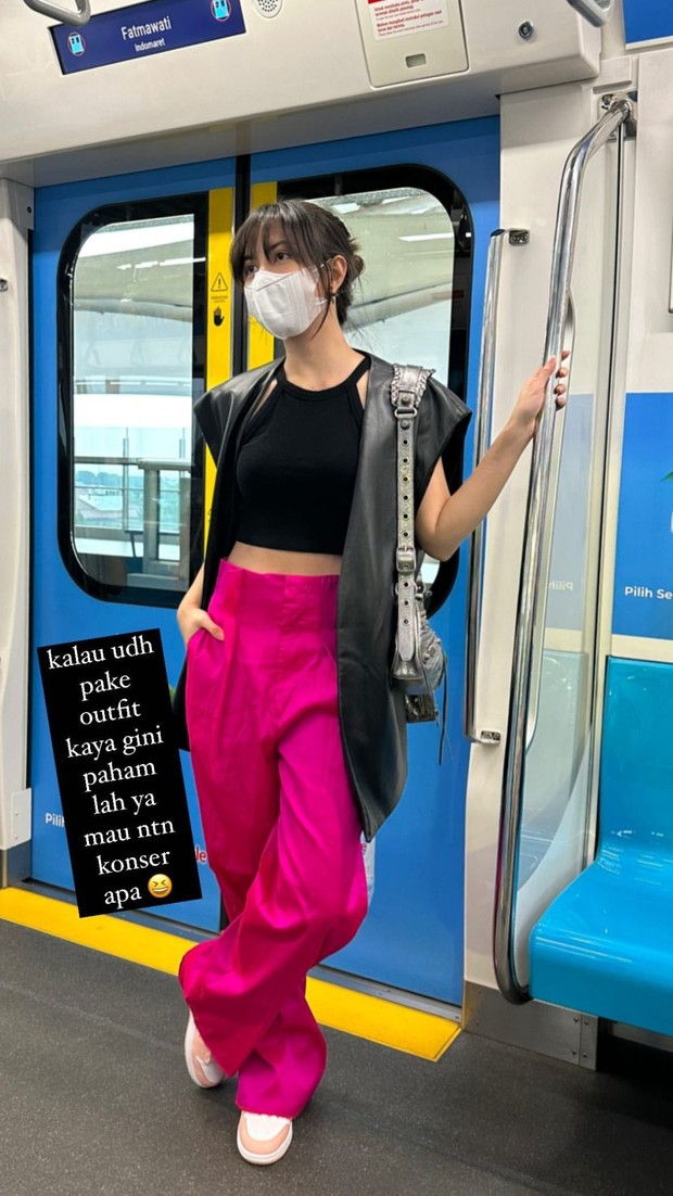 Jessica Mila/ Foto: Instagram Jessica Mila di konser BLACKPINK