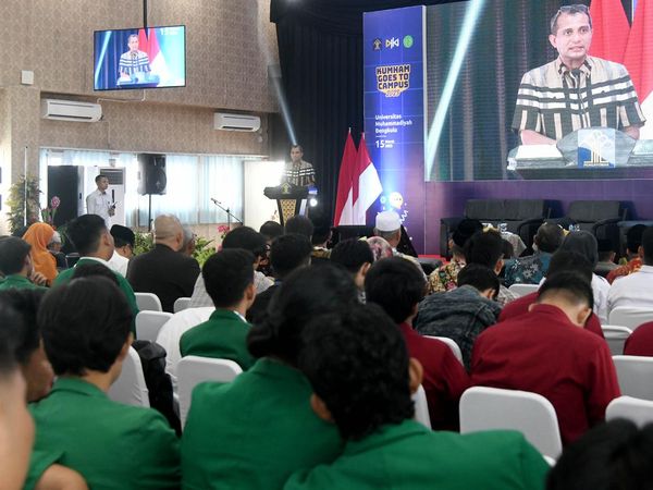 Wamenkumham Turun Gunung Sosialisasikan KUHP di Depan Mahasiswa