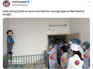 Meme Mo Salah Putus Asa Balaskan Dendam Liverpool ke Real Madrid