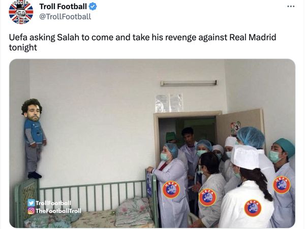 Meme Mo Salah Putus Asa Balaskan Dendam Liverpool ke Real Madrid