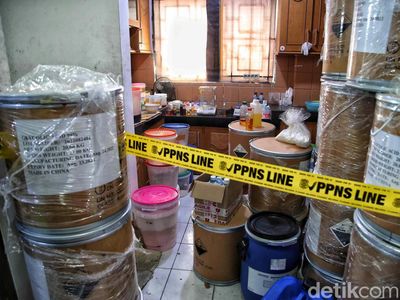 Pabrik Kosmetik Ilegal Disegel, Ini Penampakannya