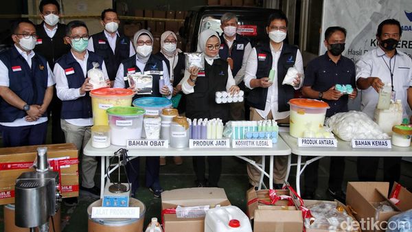 Potret Pabrik Kosmetik Ilegal yang Digerebek BPOM, Langganan Klinik-Dokter