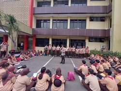 Polres Jaksel Kerahkan Saka Bhayangkara Amankan Mudik Lebaran 2023