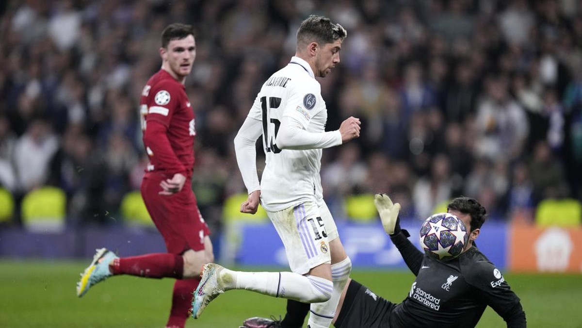 Real Madrid bungkam Liverpool. (Foto: AP/Bernat Armangue)