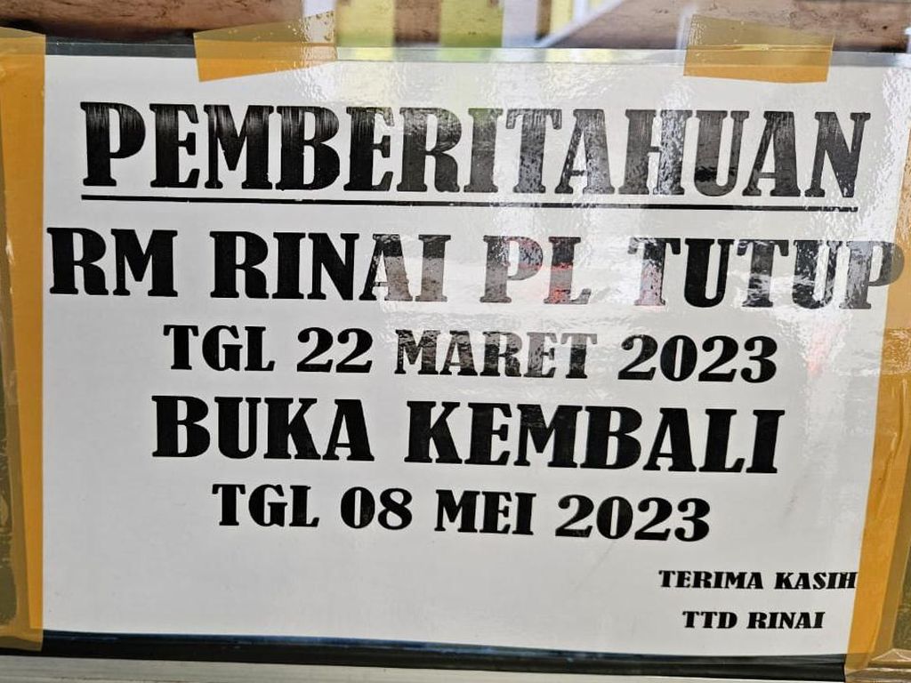 Warung Padang Tutup Selama Ramadan, Netizen: Financial Planner Ketar-ketir Warung Padang Tutup Selama Ramadan, Netizen: Financial Planner Ketar-ketir