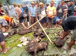 Perlon Unggahan, Tradisi Masyarakat Adat Anak Putu Banokeling Sambut Ramadan