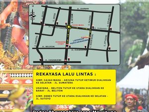 Kesanga Festival, 3 Ruas Jalan Sekitar Lapangan Puputan Badung Ditutup