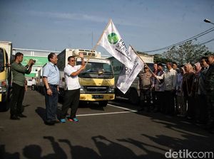 Jelang Ramadan, PJ Gubernur Heru Budi Lepas Mobil Pasar Murah