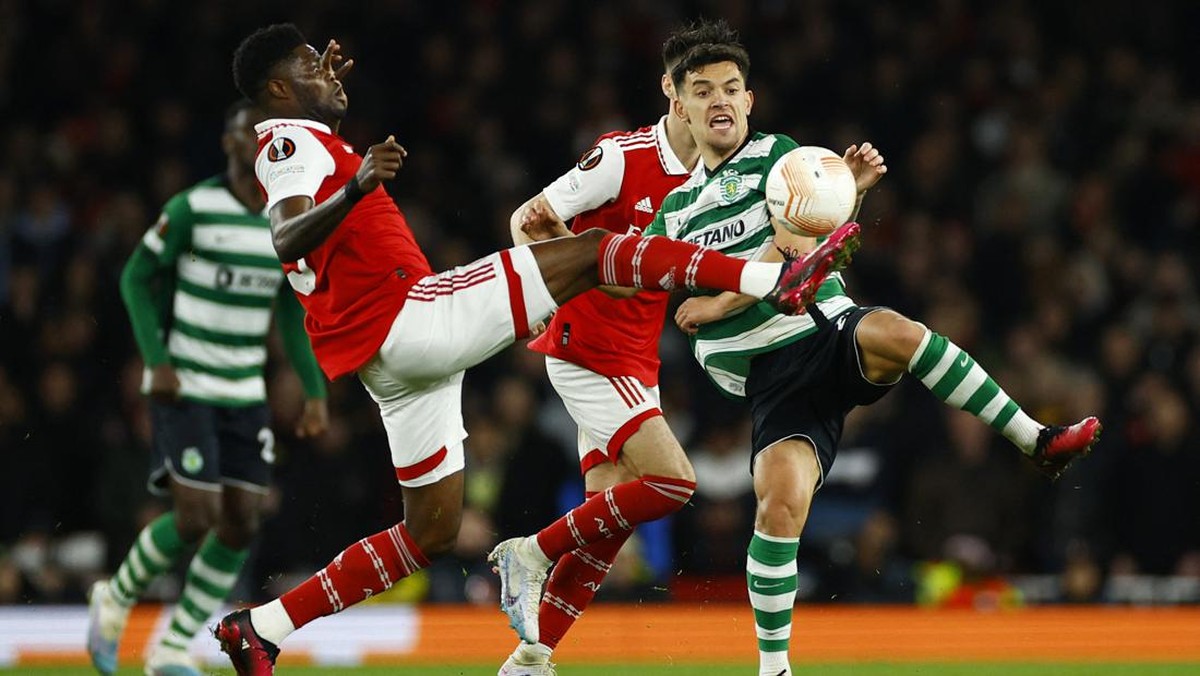 Arsenal vs Sporting CP di Liga Europa. (Foto: Action Images via Reuters/JOHN SIBLEY)