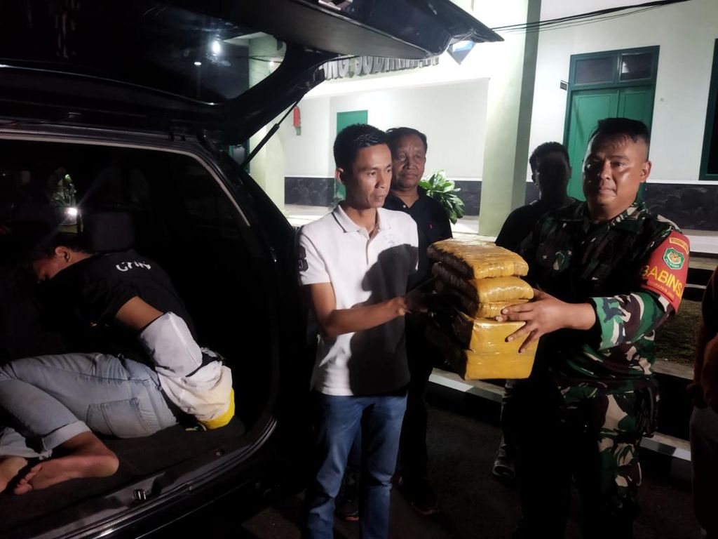 Anggota TNI Gagalkan Transaksi Ganja 3 Kg di Cibinong Bogor